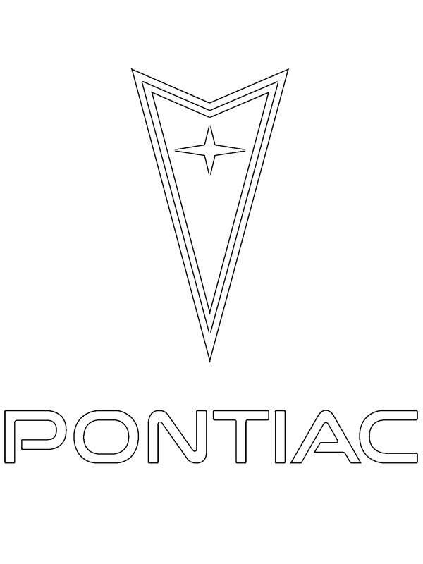 Pontiac logo de colorat