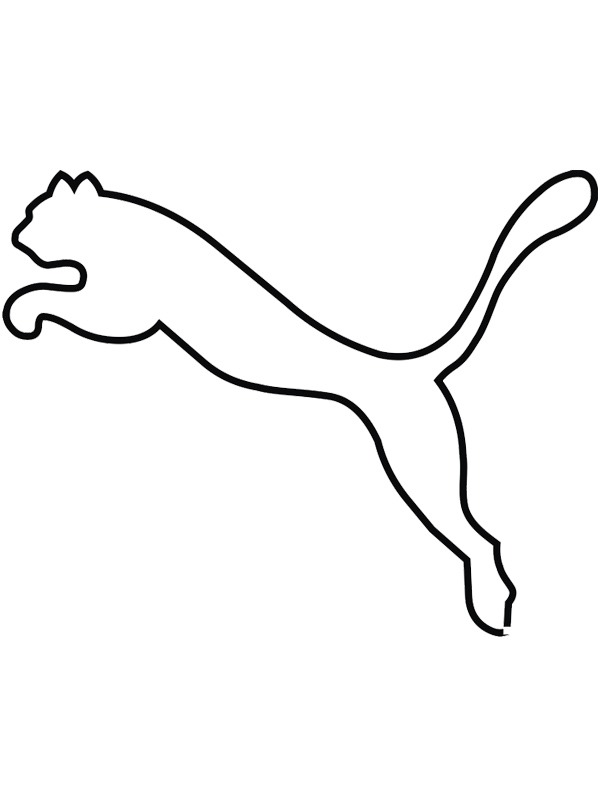 Puma logo de colorat