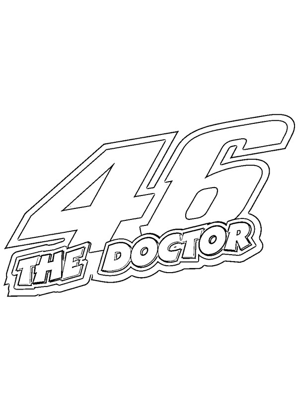 Valentino Rossi 46 the doctor de colorat