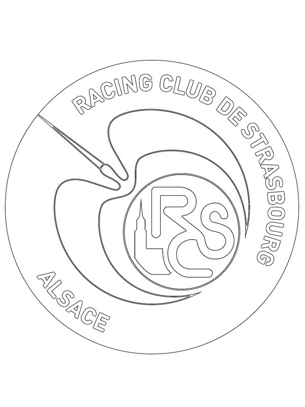RC Strasbourg Alsace de colorat