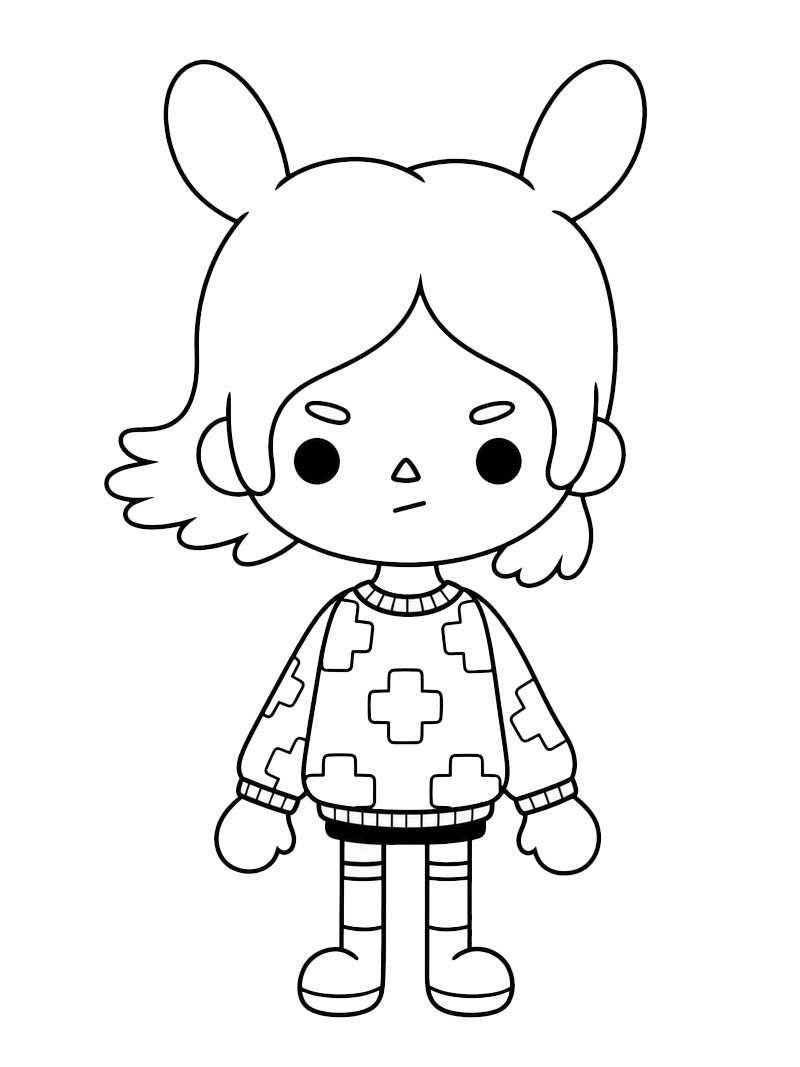 Rita (Toca Boca) de colorat