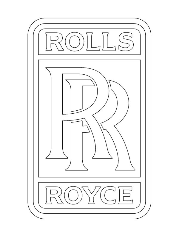 Rolls-Royce logo de colorat