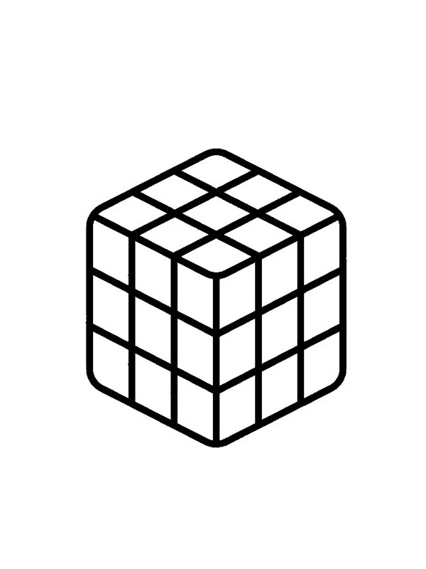 Cub Rubik de colorat