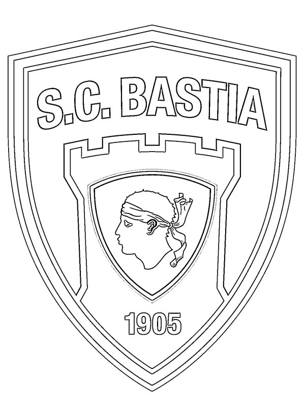 SC Bastia de colorat