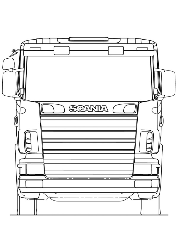 Camion Scania R-Serie de colorat