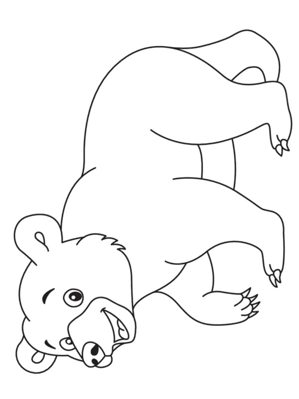Urs Polar drăguț de colorat