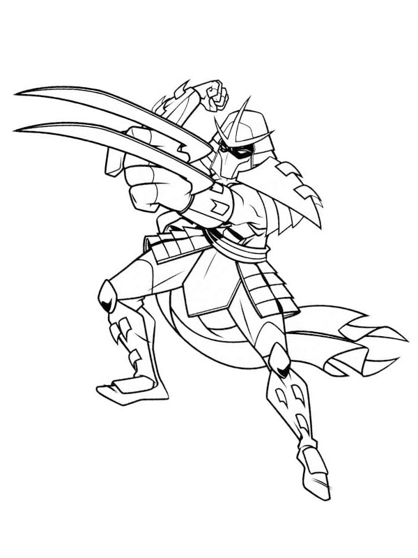 Shredder (Ţestoasele Ninja) de colorat