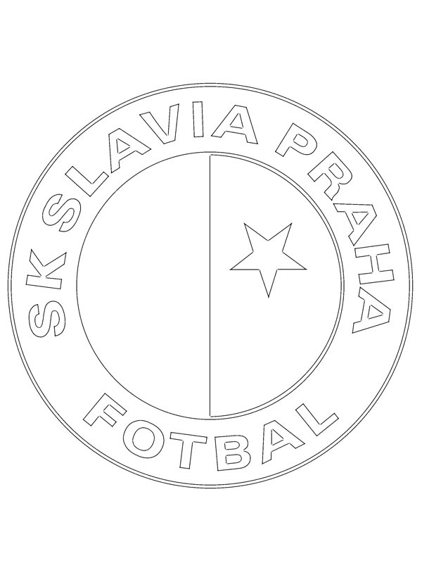 Slavia Praga de colorat