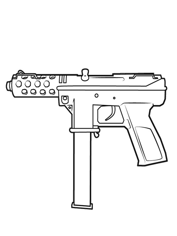 TEC-9 Pistol de colorat