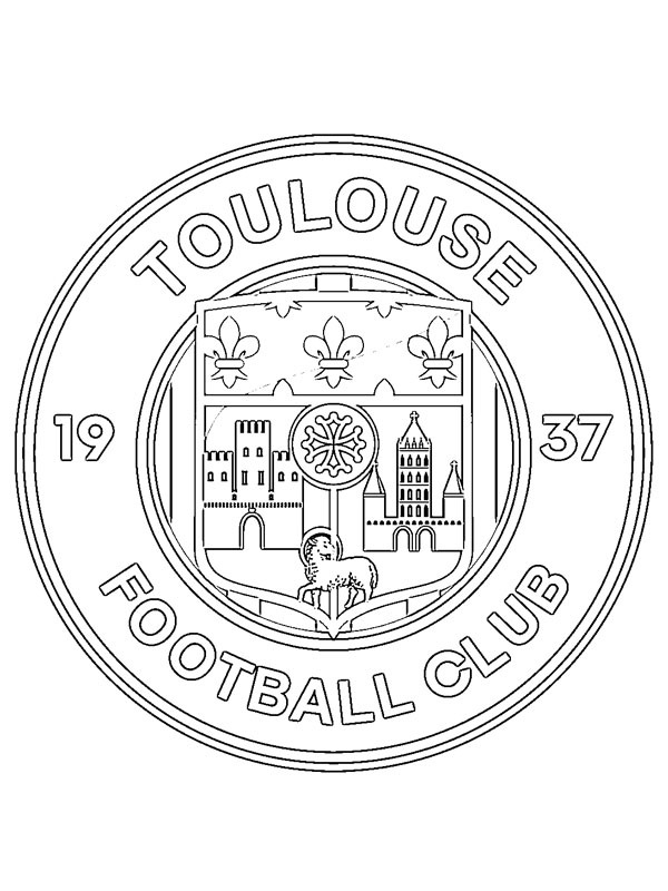 Toulouse FC de colorat
