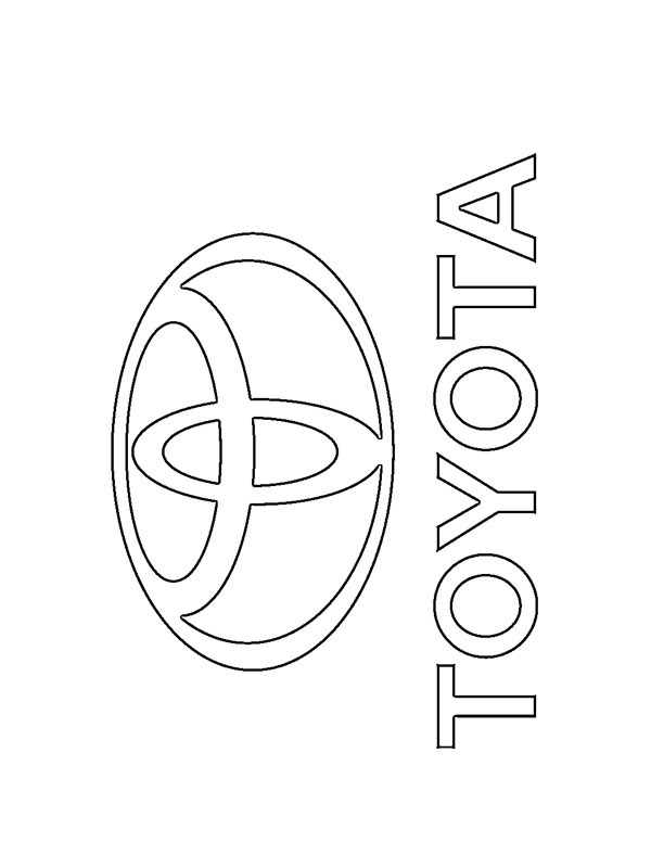Toyota logo de colorat