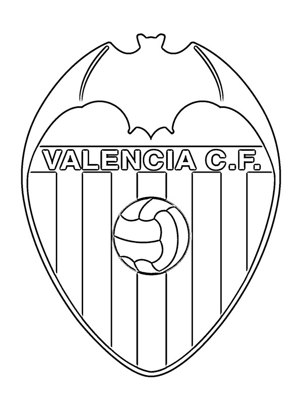 Valencia CF de colorat