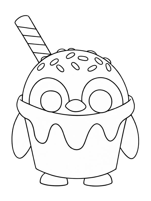 Vanilla Penguin (Adopt Me!) de colorat