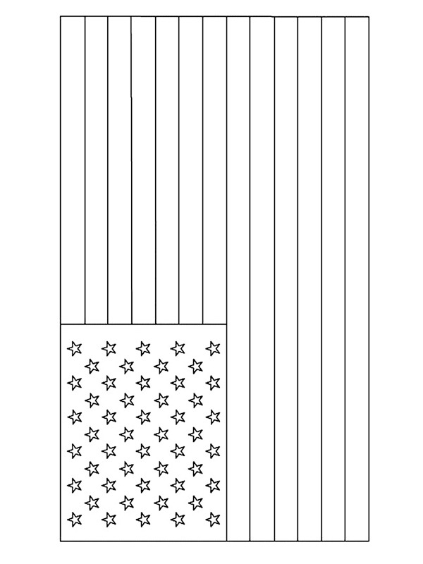 Steagul American de colorat