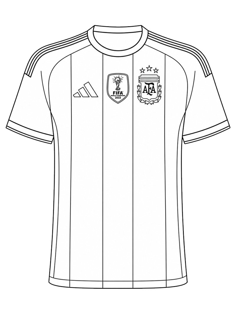 Tricou de Fotbal al Argentinei de colorat