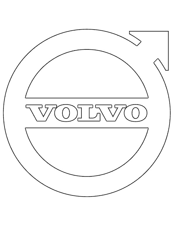 Logo Volvo de colorat