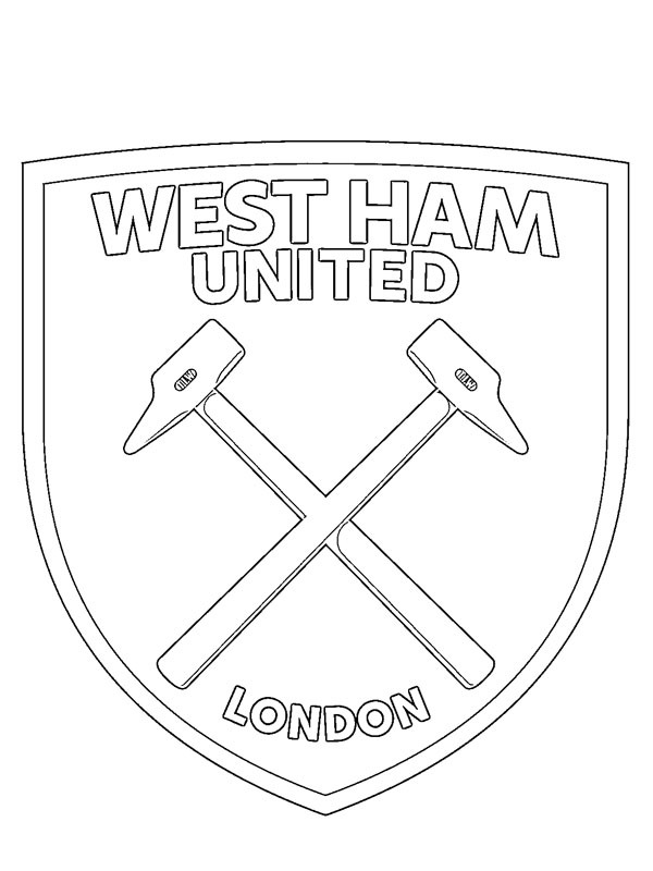 West Ham United FC de colorat