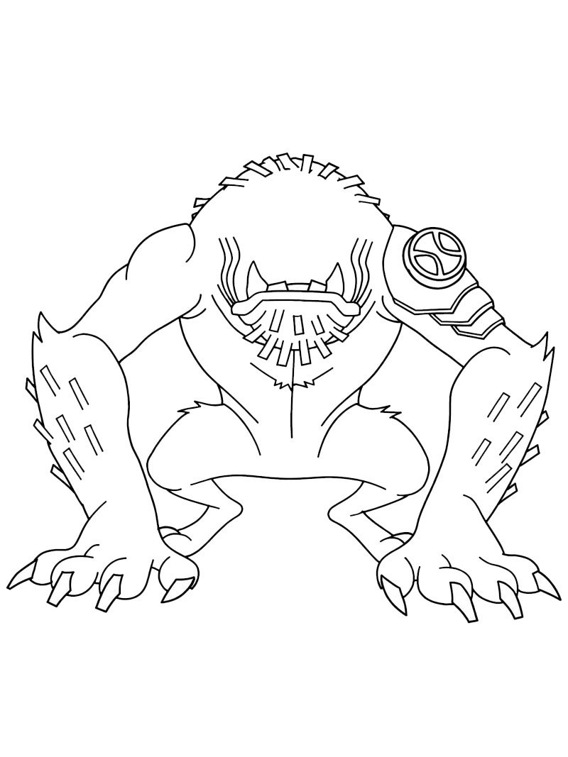 Sălbaticul (Ben 10) de colorat