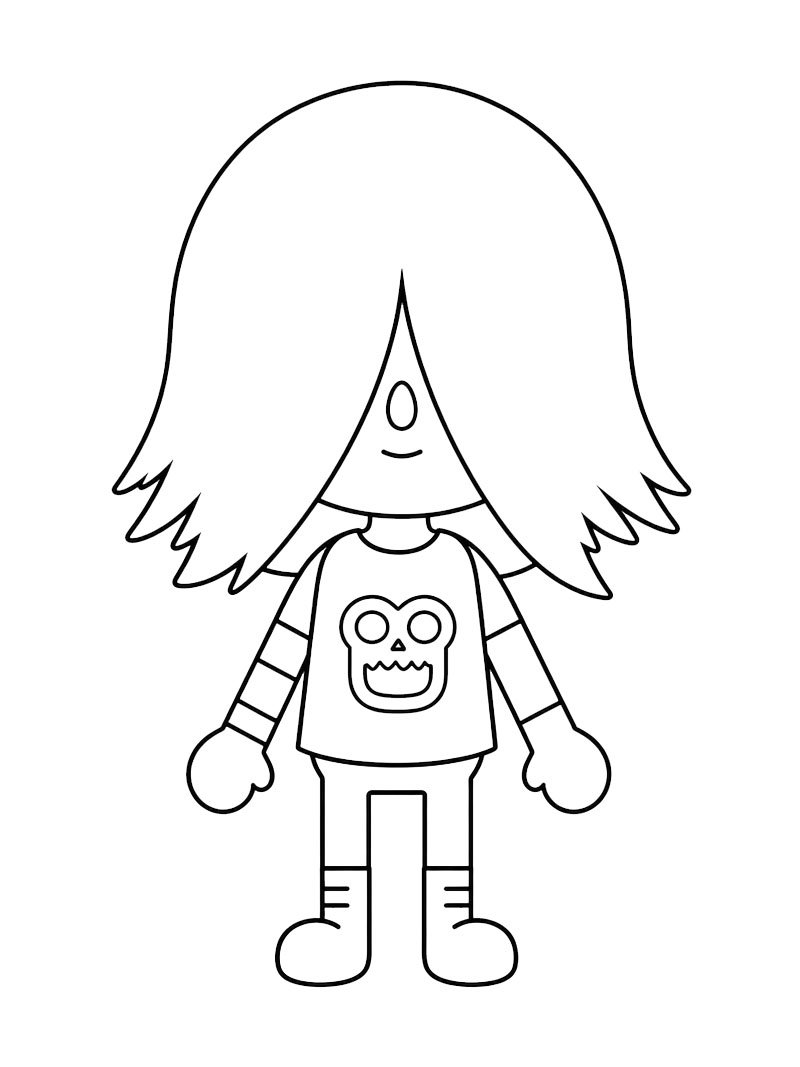 Xing (Toca Boca) de colorat
