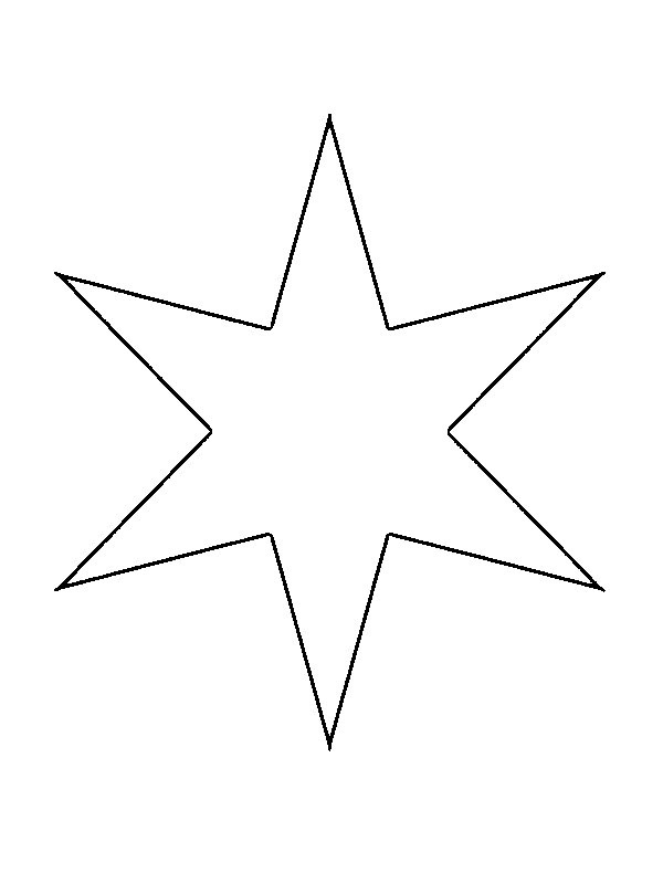 Steaua cu șase colțuri de colorat